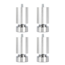 Adjustable Aluminum Furniture Legs with Height Leveling and Floor Scratch Protection for Table and Sofa