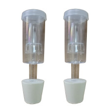 2 Piece Twin Bubble Homebrew Airlock with #6 Stopper for Beer and Wine Fermentation