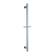 Solid Brass Handheld Shower Slide Bar Chrome Adjustable Height Wall Mounted with Hardware