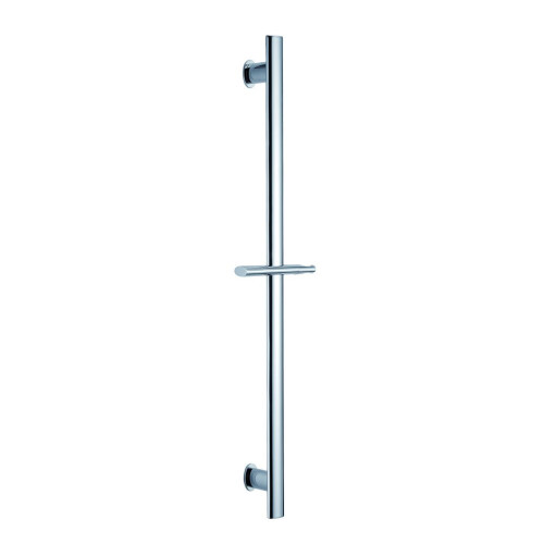 Solid Brass Handheld Shower Slide Bar Chrome Adjustable Height Wall Mounted with Hardware