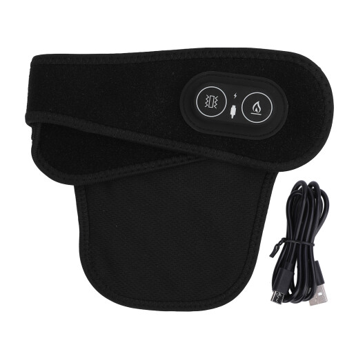 Vibrating Neck Heating Wrap with USB Power Portable Hot Compress Black 2