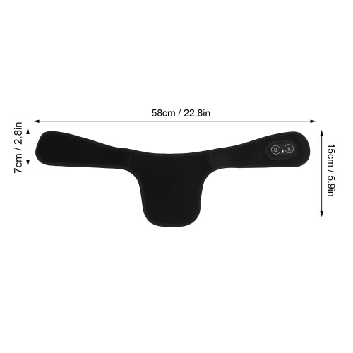 Vibrating Neck Heating Wrap with USB Power Portable Hot Compress Black 1