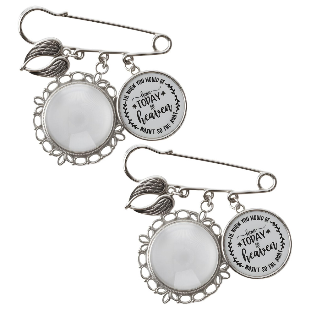 Graduation Photo Charms with Angel Wings,  Tassel Keepsake for Cap, Wedding and Memorial