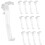 Valance Clips for Blinds 3.25 Inch Clear Plastic Hidden Design 12 Pack Durable Snap Install 1