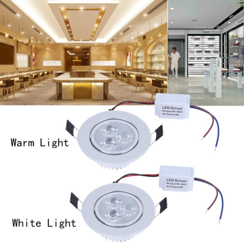 9W Adjustable LED Downlight Warm/True White 1