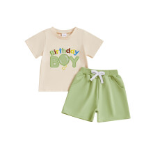 (12-18 Months, Green) Conjunto de aniversário duas peças.