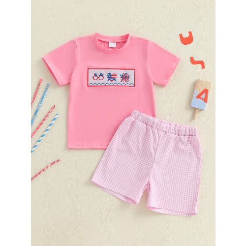 (2-3 Years, Pink) Σετ σορτς για 2 τεμαχίων 2