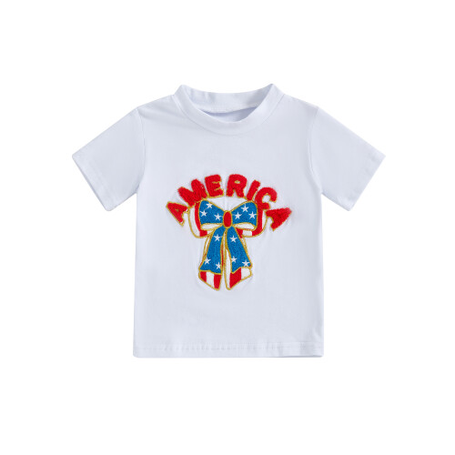 (18-24 Months, White) Μπλούζα κέντημα "4η μανίκια καλοκαιρινή