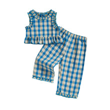 (6-12 Months, Blue) Conjunto de calça 2 peças.