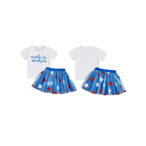 (18-24 Months, White) Conjunto infantil para de julho. 1