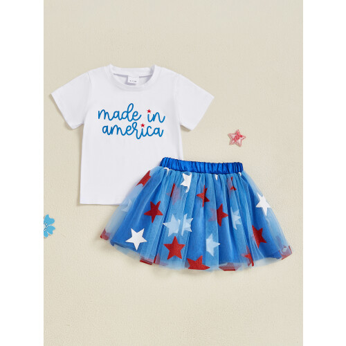 (18-24 Months, White) Conjunto infantil para de julho. 2