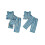 (6-12 Months, Blue) Conjunto de calça 2 peças. 2