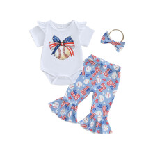 (0-3 Months, White) Conjunto Bebê Menina de Cabelo.