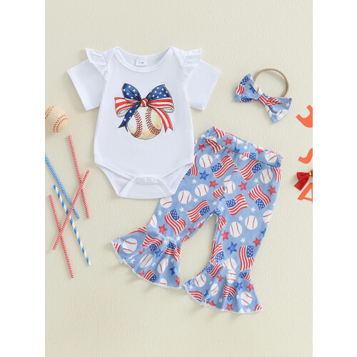 (0-3 Months, White) Conjunto Bebê Menina de Cabelo. 2