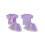 (5-6 Years, Purple) Σετ 2 τεμαχίων με κέντημα. 2