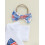 (0-3 Months, White) Conjunto Bebê Menina de Cabelo. 6