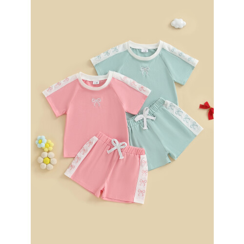 (18-24 Months, Pink) Completo estivo per 2 pezzi. 2