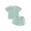 (18-24 Months, Light Green) Completo estivo per 2 pezzi. 1