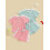 (3-4 Years, Pink) Completo estivo per 2 pezzi. 3
