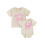 (0-3 Months/3-4 Years, Beige) Ρούχα για νήπια τις αδερφές. 1
