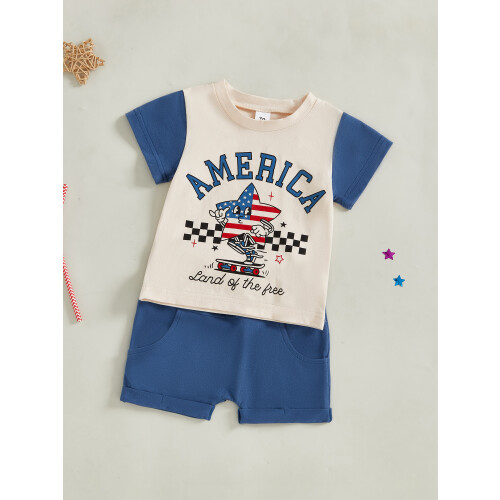 (12-18 Months, Blue) Σετ ρούχων με με λάστιχο. 2