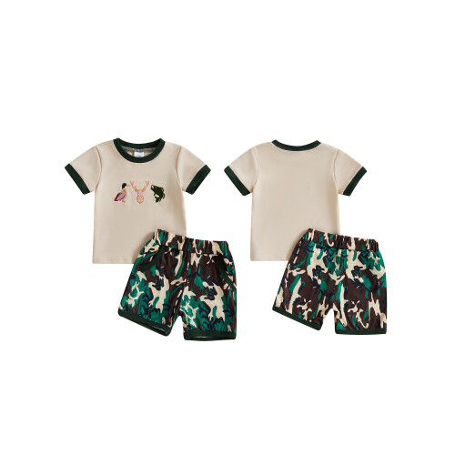 (2-3 Years, Khaki) Καλοκαιρινά ρούχα νήπια, 2 τεμ. 1