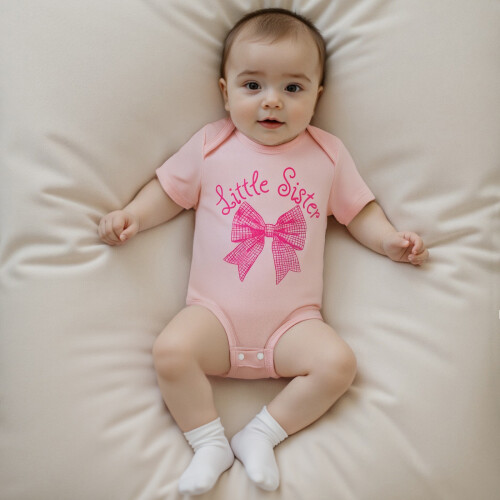 (0-3 Months/3-4 Years, Pink) Ρούχα για νήπια τις αδερφές. 2