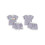 (3-4Y, PURPLE) Completo estivo per 2 pezzi. 2