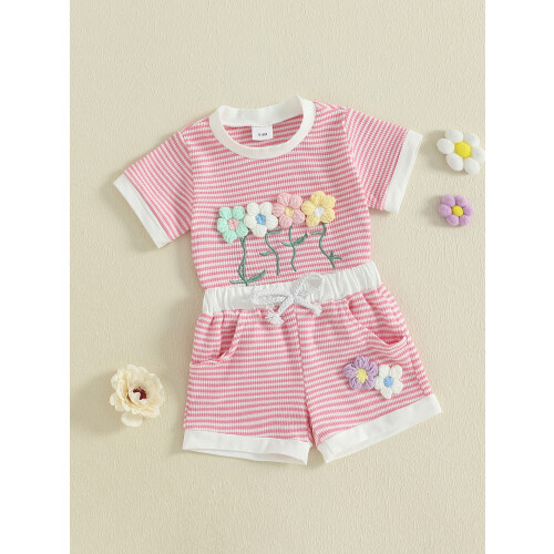 (2-3Y, Pink) Completo estivo per 2 pezzi. 2