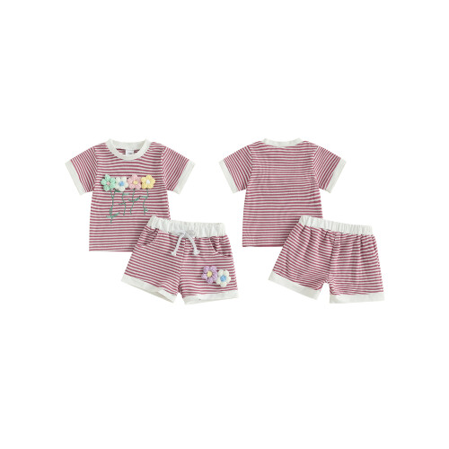 (6-9M, Red) Completo estivo per 2 pezzi. 1