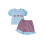 (2-3 Years, Blue) Conjunto para meninas de julho. 1