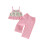 (18-24 Months, Pink 2) Σετ 2 τεμαχίων φαρδιά παντελόνια. 1