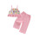 (6-12 Months, Pink 1) Σετ 2 τεμαχίων φαρδιά παντελόνια. 1