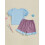 (4 Years, Blue) Conjunto para meninas de julho. 5