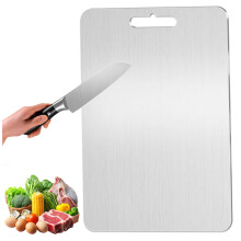 Titanium Cutting Board KnifeFriendly NonSlip DualSided Food Grade Metal Chopping Board 11.5x8