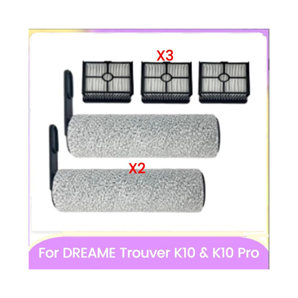 5Pcs For Trouver K10 & K10 Pro Vacuum Cleaners Parts Brush Roller & Filter Kit Enhance Cleaning Efficiency 4711262574296