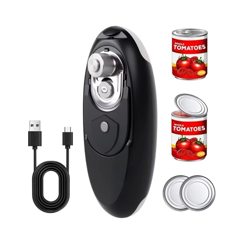 Electric Can Opener, Rechargeable Electric Can Opener for Seniors with Arthritis, Smooth , Food-Safe, Side CutOpener