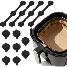 Magneter för Airfryer Bakpapper Magnetiskt Bakpappersspänne Magnetiska Silikonspännen för Varmluftsfritöser