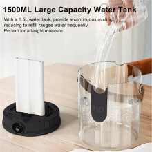 Humidificateur D'Air de 1,5 L,  Capacité, Silencieux, Batterie 1800 MAh, Rechargeable par USB