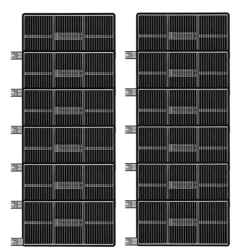 12 PCS Filter for  Aqua 10 Ultra Roller / Aqua10 Roller Vacuum Cleaner Filter Replacement Parts