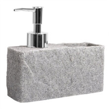 Soap Dispenser Kitchen Sink and Bathroom Soap Dispenser Imitation Rock Liquid Hand and Dish Soap Dispenser B