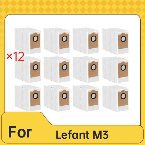 12 Bolsas de Repuesto para Aspiradora Robot para  M3. 1