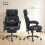 Homcom HOMCOM Vibration Massage Office Chair w/ Heat Reclining Function, Black 3
