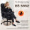 Homcom HOMCOM Vibration Massage Office Chair w/ Heat Reclining Function, Black 9