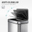 Homcom HOMCOM 50 L Kitchen Bin with Fingerprint-Proof Stainless Steel, Silver Tone 7