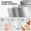 Homcom HOMCOM 50 L Kitchen Bin with Fingerprint-Proof Stainless Steel, Silver Tone 6