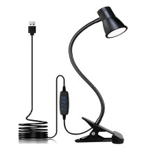 Ansteckbares Buchlicht im Lautsprecherstil, LED-Leselicht zum Augenschutz, über USB Wiederaufladbares Nachtlicht mit 3 Farbtemperaturen