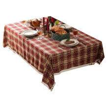 Christmas Tablecloth Table Linen Decoration Hairball Western Dining Table Mat Cotton, Linen and Snowflake Tablecloth