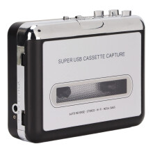 Cassette to MP3 Converter with Headphones, Portable Cassette Player 3.5mm AUX for PC Laptop Car