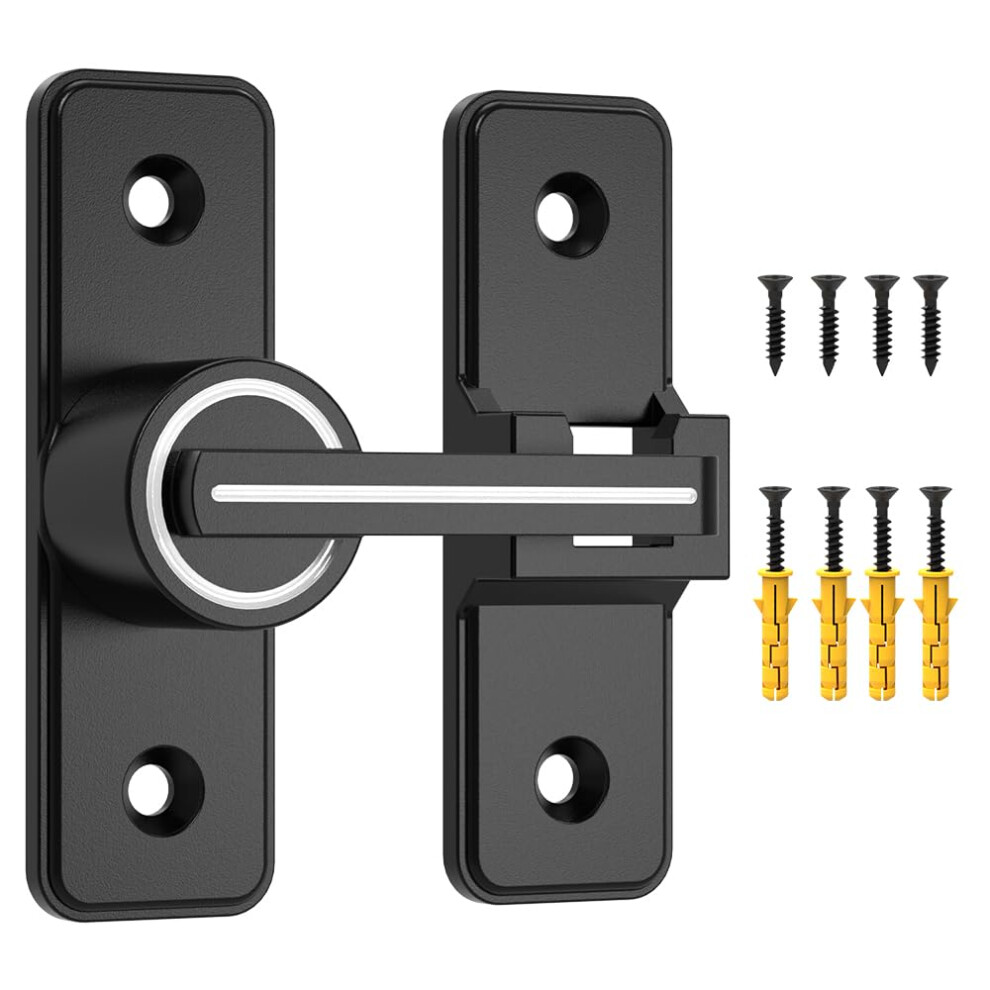 Luminous Barn Door Lock Latch With Glowindark Status, Heavy Duty Privacy Gate Latch For Bedroom 9169991229485